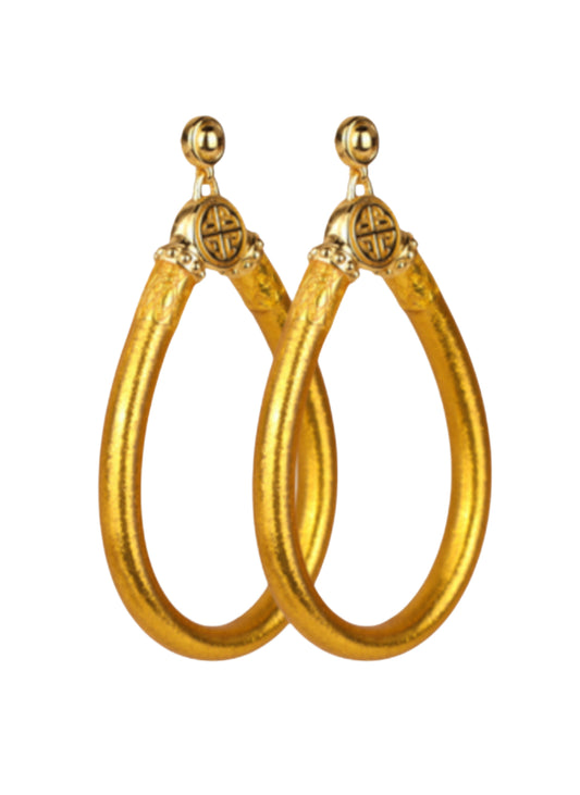 NEW GOLD EARRINGS BUDHAGIRL