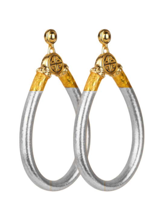 NEW SILVER BUDHAGIRL EARRINGS