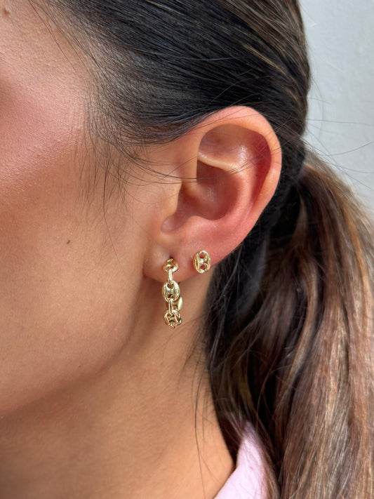 Gold 14K Gucci Hoop Earrings