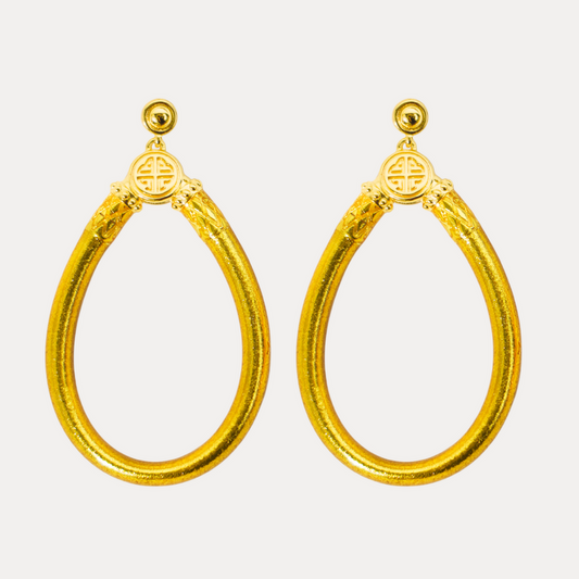 NEW GOLD EARRINGS BUDHAGIRL