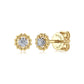 Gabriel & co 14K Yellow-White Gold Bujukan Diamond Stud Earrings EG14080M45JJ