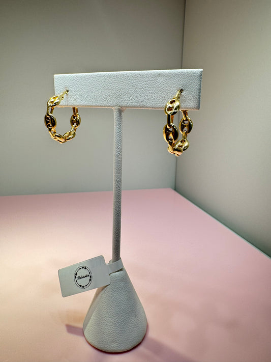 Gold 14K Gucci Hoop Earrings