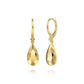 Gabriel & co Bujukan Clover - 14K Yellow Plain Gold Bujukan and Teardrop Texture Drop Earrings EG15495Y4JJJ