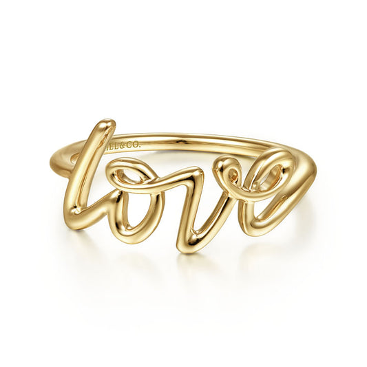 Gabriel & co 14K Yellow Gold Love Ring LR51834Y4JJJ