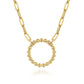 Gabriel & co 14K Yellow Gold Chain Necklace with Bujukan Circle NK7131Y4JJJ