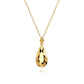 Gabriel & co Bujukan Clover - 14K Yellow Plain Gold Bujukan and Teardrop Texture Pendant Necklace NK7988Y4JJJ
