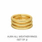 BUDHAGIRL AURA GOLD RINGS
